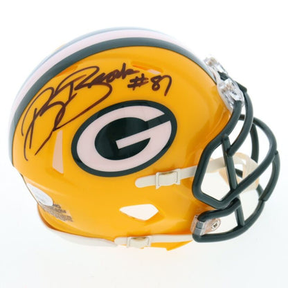 ROBERT BROOKS SIGNED AUTOGRAPHED GREEN BAY PACKERS MINI HELMET JSA COA