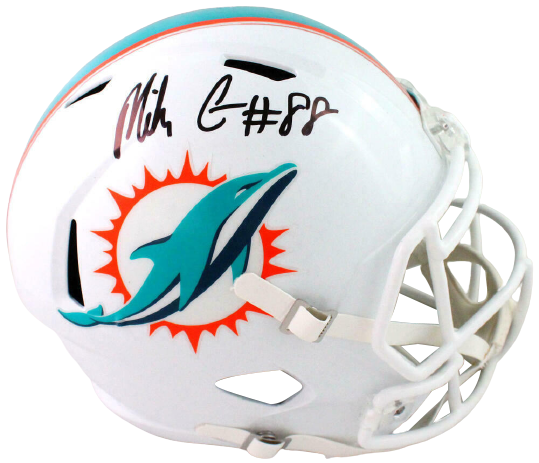Mike Gesicki Miami Dolphins Signed Speed F/S Helmet (BAS COA)