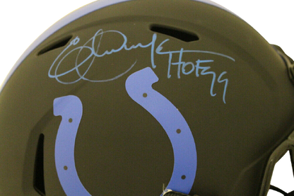 Eric Dickerson Indianapolis Colts F/S Eclipse Helmet HOF 28122 BAS COA (Baltimore)