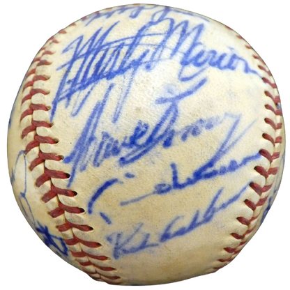 Del Ennis Philadelphia Phillies Signed 1950 Cardinals Phillies Baseball 19 Sigs A52636 (BAS COA)