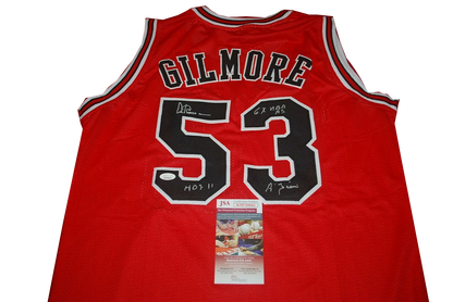 ARTIS GILMORE BULLS COLONELS autographed DENVER NUGGETS signed JERSEY JSA COA