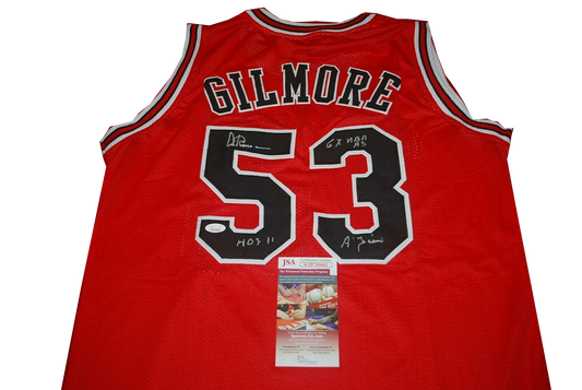 ARTIS GILMORE BULLS COLONELS autographed DENVER NUGGETS signed JERSEY JSA COA