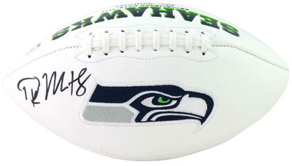 DK Metcalf Seattle Seahawks Signed Seattle Seahawks Logo Football (BAS COA)