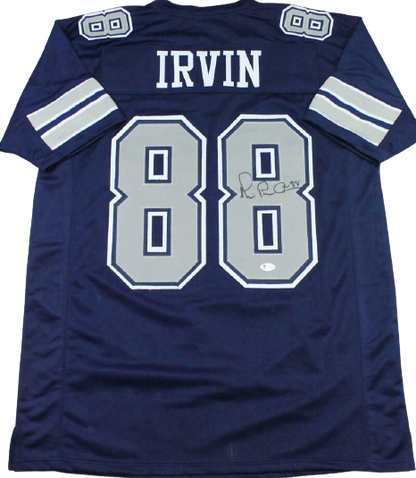 Michael Irvin Dallas Cowboys Signed Blue Pro Style Jersey with Grey Numbers (BAS COA)