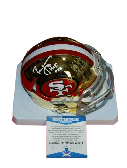 Ronnie Lott Signed Mini Helmet