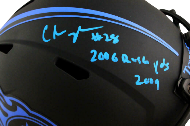 Chris Johnson Tennessee Titans Signed F/S Eclipse Helmet Speed w/Isnc (BAS COA)