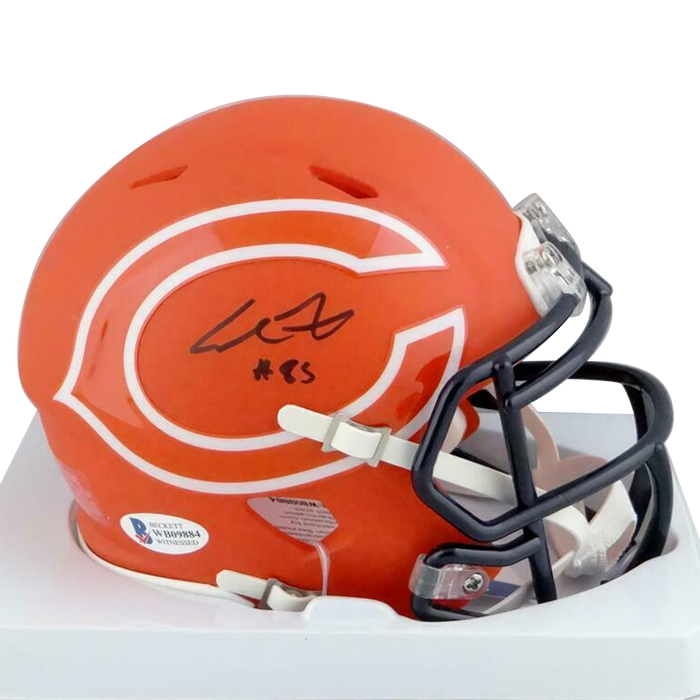 Cole Kmet Chicago Bears Signed AMP Speed Mini Helmet (BAS COA)