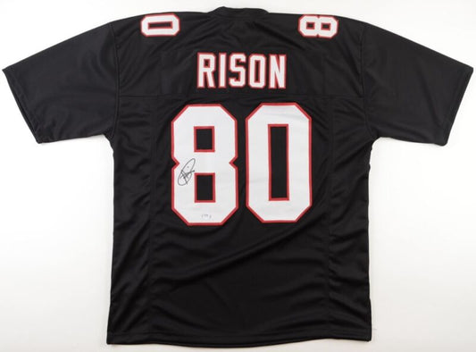 ANDRE RISON SIGNED AUTOGRAPHED ATLANTA FALCONS CUSTOM JERSEY PSA COA