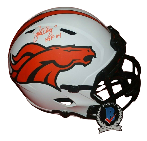 JOHN ELWAY DENVER BRONCOS signed Lunar Eclipse FULL SIZE Helmet BAS COA