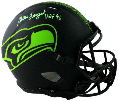 Steve Largent Seattle Seahawks Signed Seattle Seahawks Full-sized Eclipse Helmet (BAS COA)