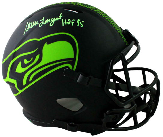 Steve Largent Seattle Seahawks Signed Seattle Seahawks Full-sized Eclipse Helmet (BAS COA)