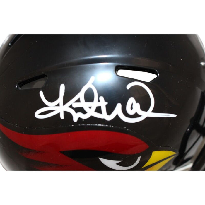 Kurt Warner Signed Arizona Cardinals 22 Alt Speed Mini Helmet Beckett 42362