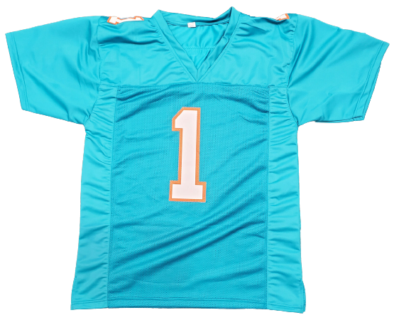 Tua Tagovailoa Miami Dolphins Signed Teal Jersey (BAS COA)