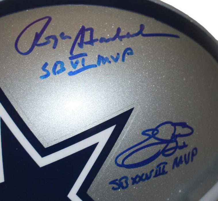 Dallas Cowboys Super Bowl MVP Signed Authentic VSR4 Helmet 5 Sigs Beckett 38998