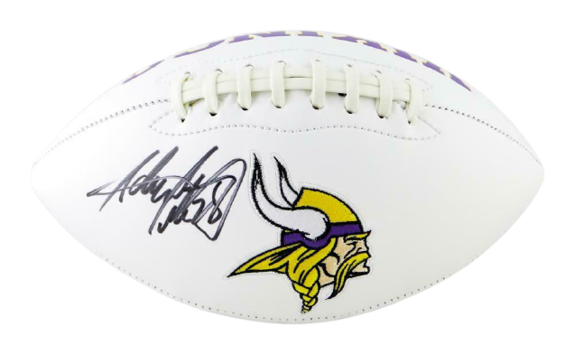 Adrian Peterson Minnesota Vikings Autographed Logo Football-(BAS COA), , 