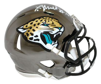 Laviska Shenault Jacksonville Jaguars Signed Chrome Mini Helmet 28086 (BAS COA)