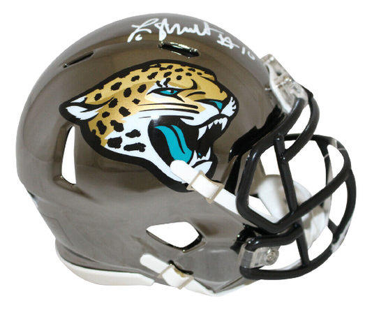 Laviska Shenault Jacksonville Jaguars Signed Chrome Mini Helmet 28086 (BAS COA)