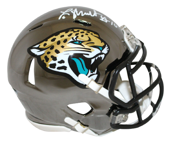 Laviska Shenault Jacksonville Jaguars Signed Chrome Mini Helmet 28086 (BAS COA)