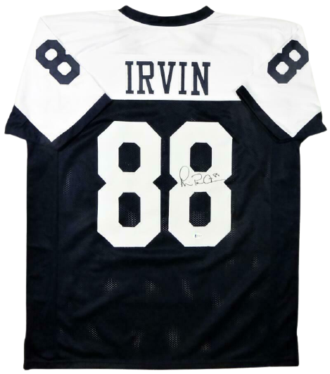 Michael Irvin Dallas Cowboys Signed Blue Pro Style Jersey with Grey Nu —  Ultimate Autographs