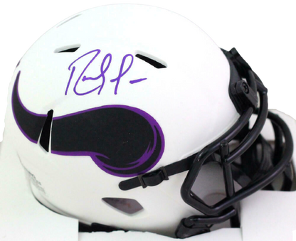 Randy Moss Minnesota Vikings Autographed Lunar Mini Helmet- (BAS COA)
