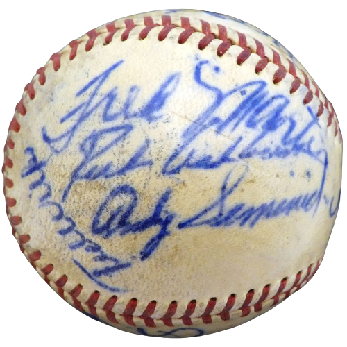 1950 Cardinals St. Louis Cardinals Signed Stan Musial Baseball with 19 Signatures A52636 (BAS COA), , 