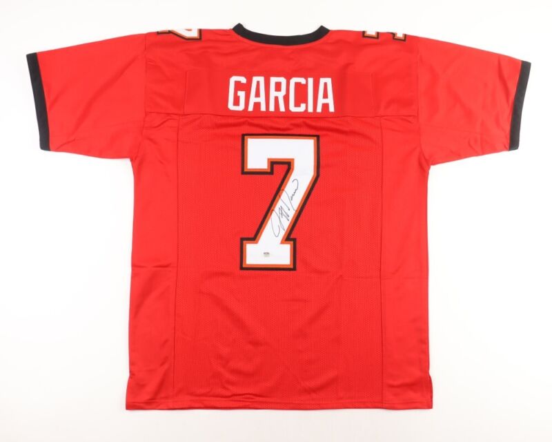 JEFF GARCIA SIGNED AUTOGRAPHED TAMPA BAY BUCCANEERS CUSTOM JERSEY PSA COA