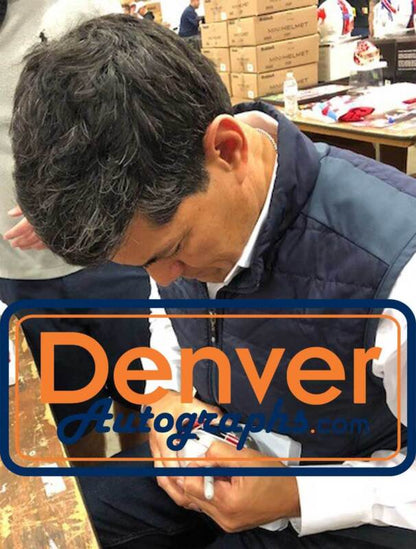 Tedy Bruschi Autographed New England Patriots Speed Mini Helmet Beckett 37011