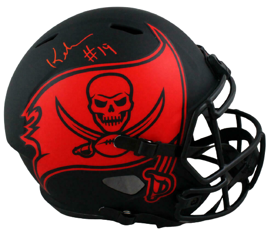 Keyshawn Johnson Tampa Bay Buccaneers Signed F/S Eclipse Speed Helmet (JSA COA)