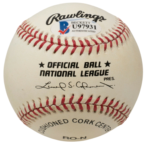 Duke Snider Los Angeles Dodgers Signed National League Baseball U97931 (BAS COA)