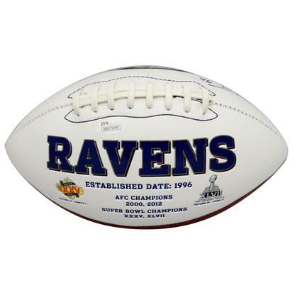 Tony Siragusa Baltimore Ravens Signed Logo Football (JSA COA)
