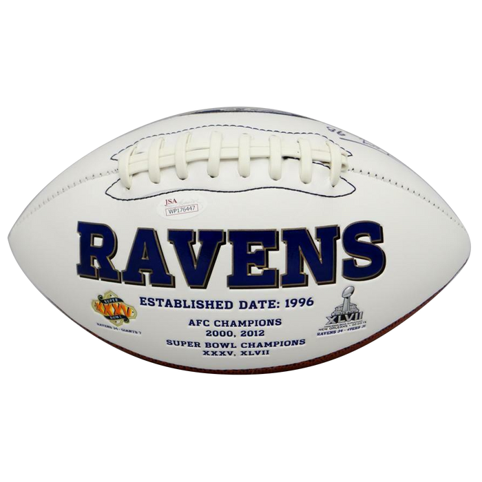 Tony Siragusa Baltimore Ravens Signed Logo Football (JSA COA)