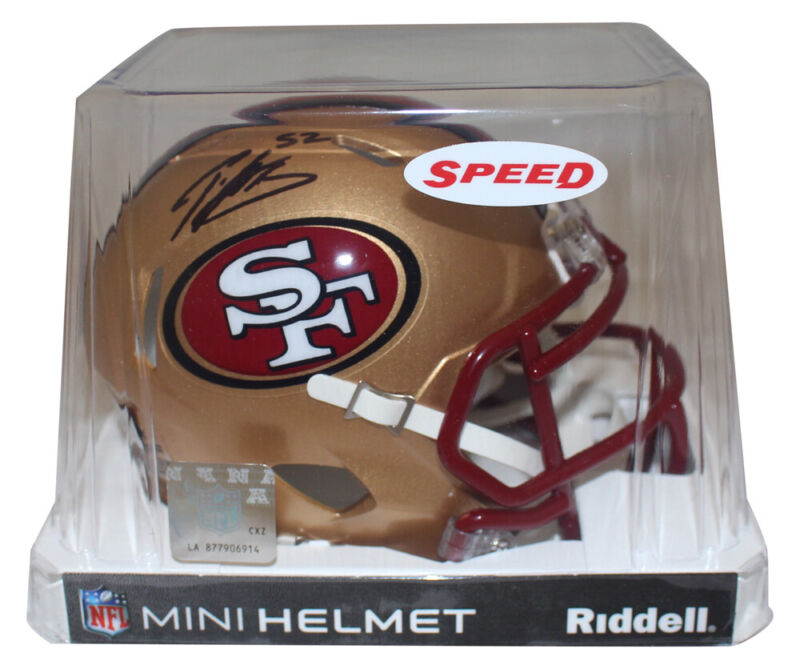 Patrick Willis Signed San Francisco 49ers 1996-08 Speed Mini Helmet Beckett