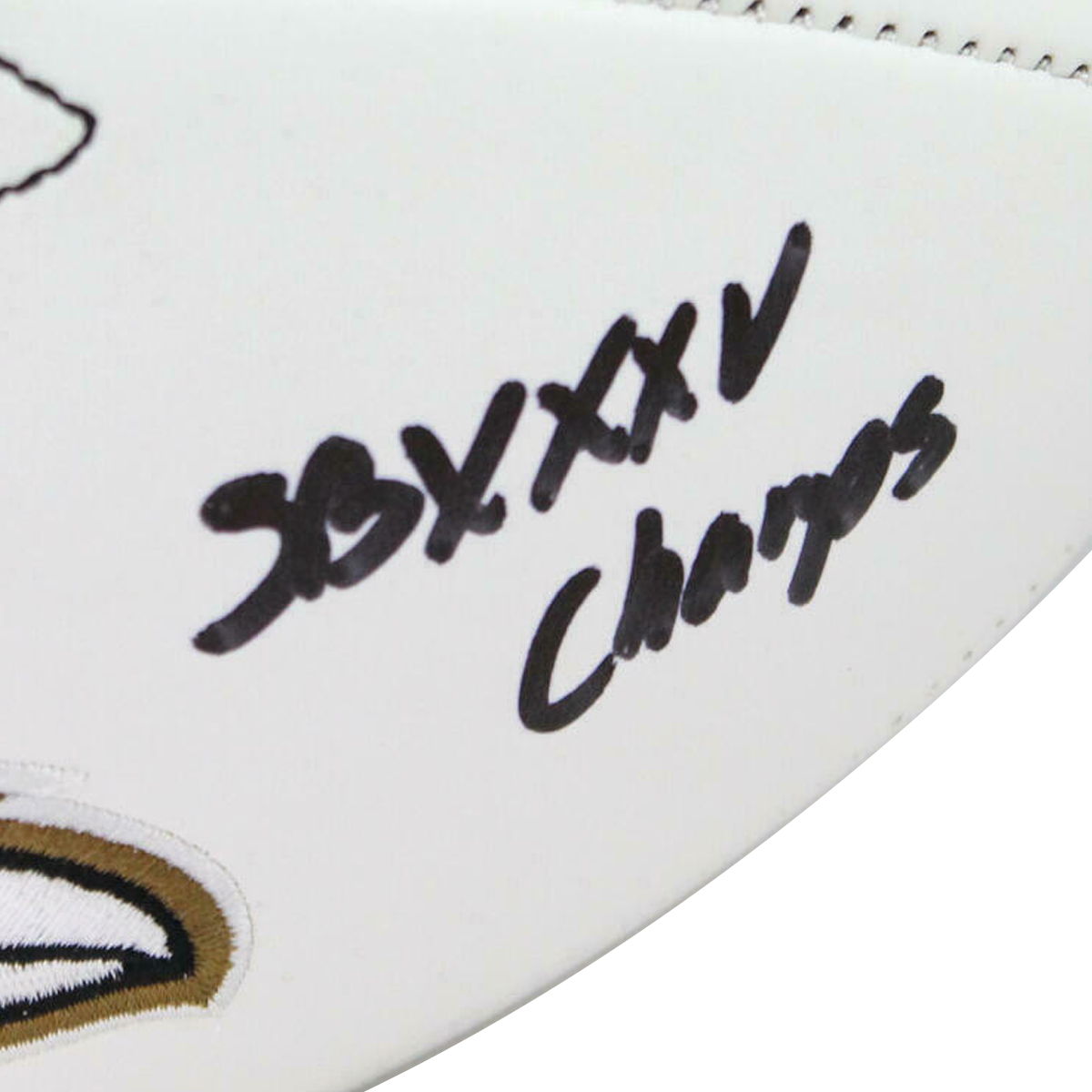 Jamal Lewis Baltimore Ravens Signed Logo Football w/ Insc (BAS COA)