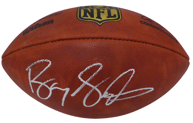BARRY SANDERS DETROIT LIONS AUTOGRAPHED SIGNED NFL LEATHER FOOTBALL 125724 (BAS COA)