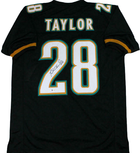 Fred Taylor Jacksonville Jaguars Signed Black Pro Style Jersey (BAS COA)