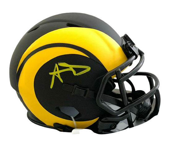 Aaron Donald Los Angeles Rams Signed Eclipse Speed Mini Helmet #WIT413725 (JSA COA), , 