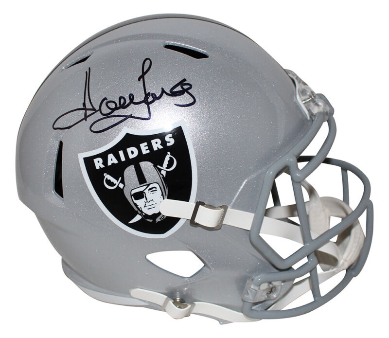 Howie Long Autographed/Signed Oakland Raiders F/S Speed Helmet BAS 30662
