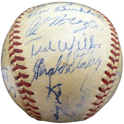 1947 Cardinals St. Louis Cardinals Signed Baseball with 27 Signatures A52646 (BAS COA), , 