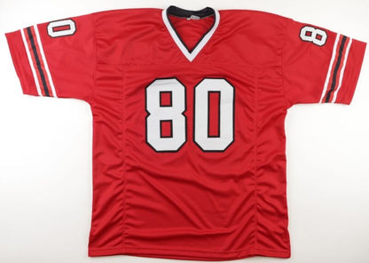 ANDRE RISON SIGNED AUTOGRAPHED ATLANTA FALCONS CUSTOM JERSEY PSA COA