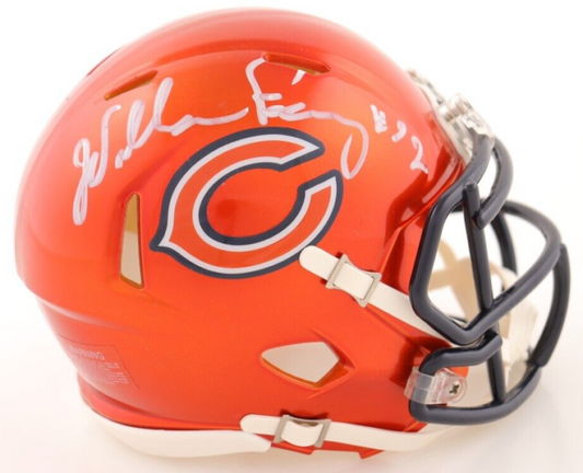 WILLIAM PERRY FRIDGE SIGNED AUTOGRAPHED CHICAGO BEARS FLASH MINI HELMET PSA COA