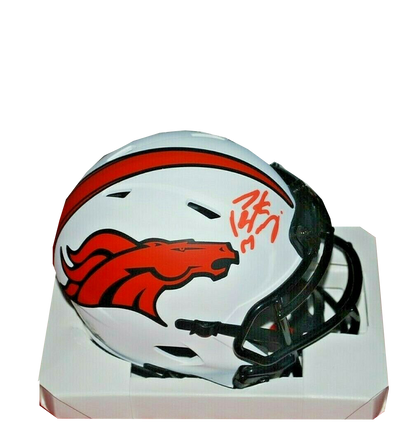 PEYTON MANNING Denver broncos signed Lunar Eclipse Mini Helmet (FAN COA)