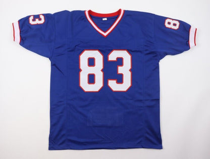 ANDRE REED SIGNED AUTOGRAPHED BUFFALO BILLS CUSTOM STAT JERSEY JSA COA