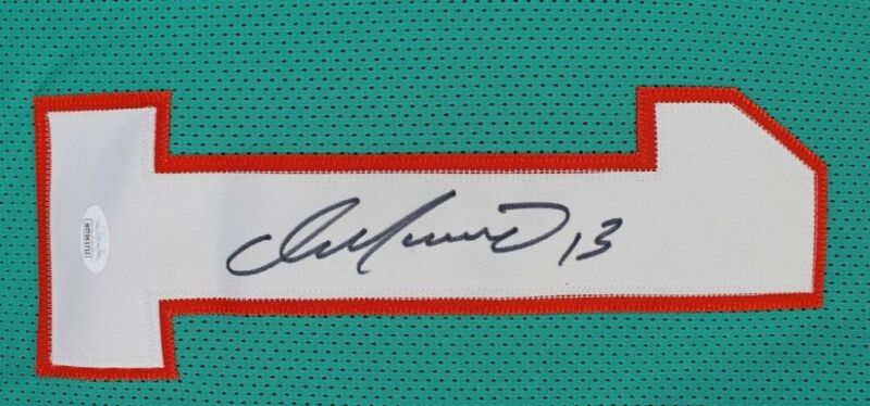 DAN MARINO SIGNED AUTOGRAPHED MIAMI DOLPHINS CUSTOM JERSEY JSA COA