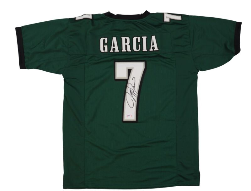 JEFF GARCIA SIGNED AUTOGRAPHED PHILADELPHIA EAGLES CUSTOM JERSEY PSA COA