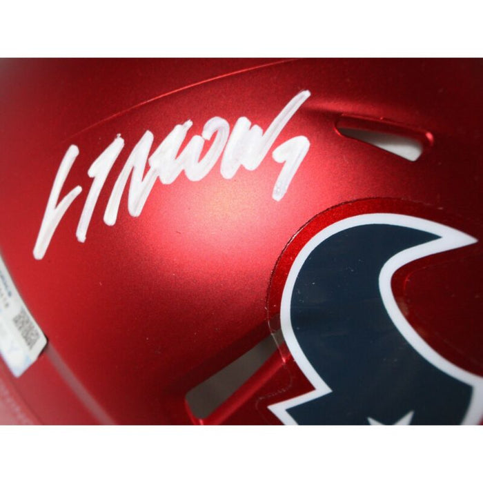 CJ Stroud Will Anderson Signed Houston Texans Blaze Mini Helmet FAN 42575