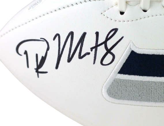 DK Metcalf Seattle Seahawks Signed Seattle Seahawks Logo Football (BAS COA)