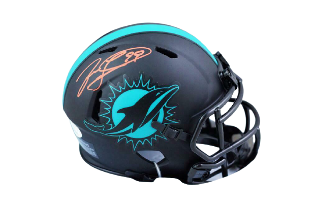 Jason Taylor Miami Dolphins Signed Miami Dolphins Eclipse Speed Mini Helmet (JSA COA)