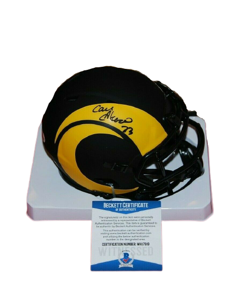 Cam Akers Los Angeles Rams Signed Eclipse Mini Helmet BAS COA (St. Louis)