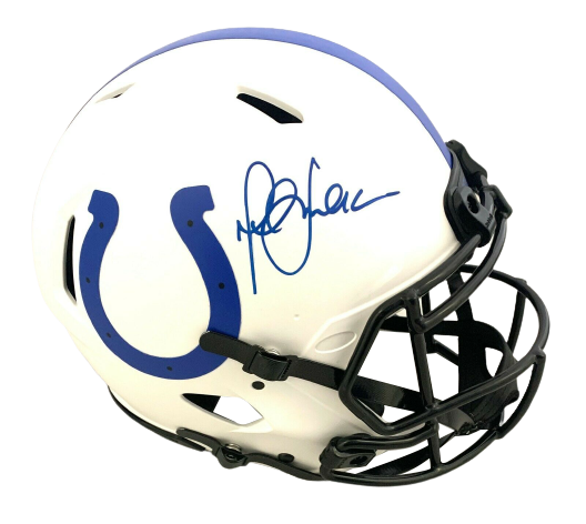 Marshall Faulk Indianapolis Colts Signed Lunar Eclipse Authentic Helmet (BAS COA)