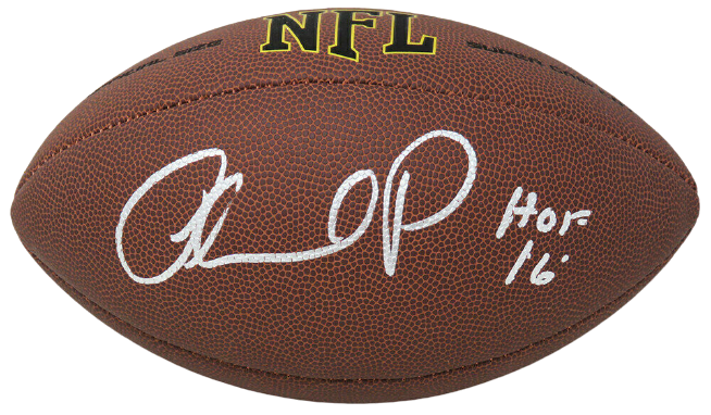 Orlando Pace Los Angeles Rams Signed Wilson Super Grip Full Size NFL Football w/HOF'16 (SCHWARTZ)